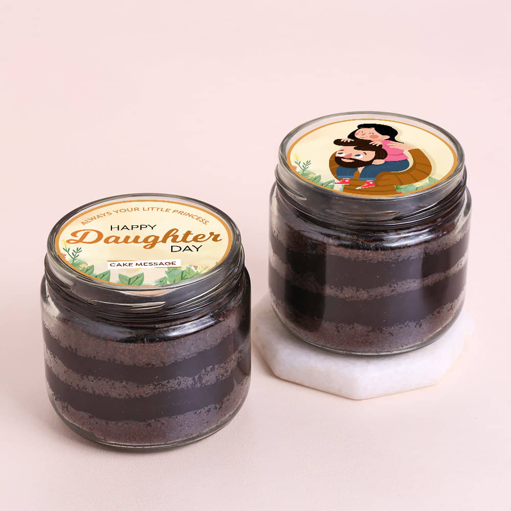 Two Daughters Day Choco Jar Cakes